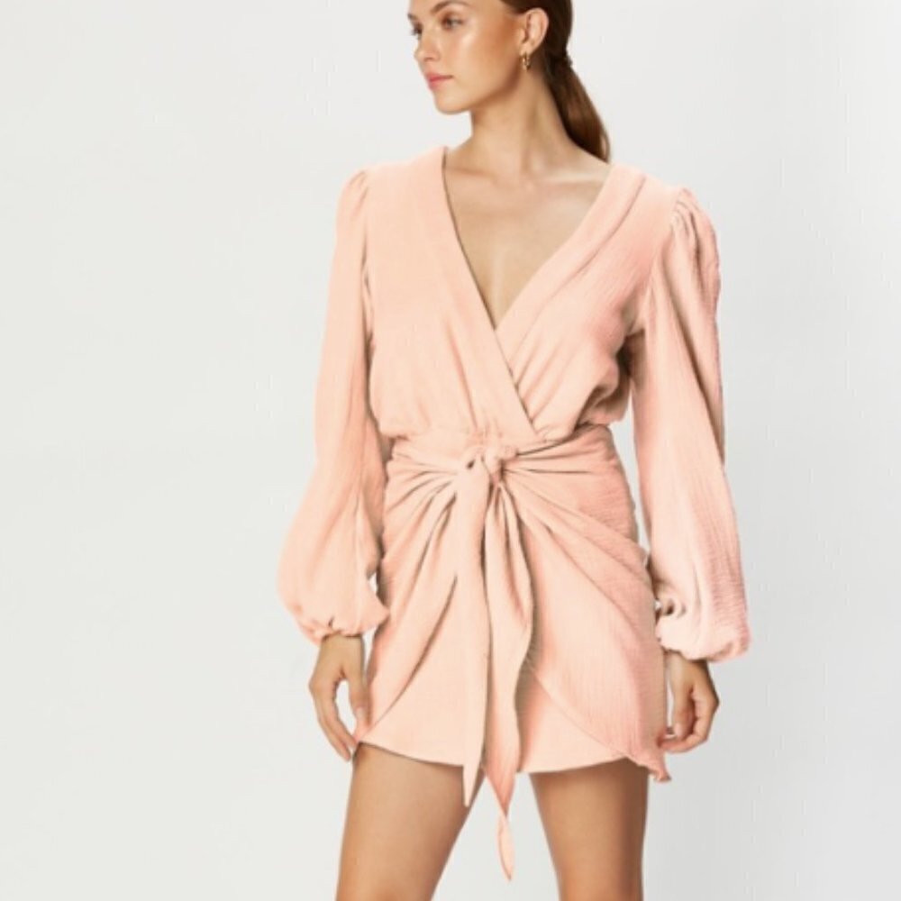 Flynn Skye Jillian Mini Gauze Dress in‎ Blush sz S